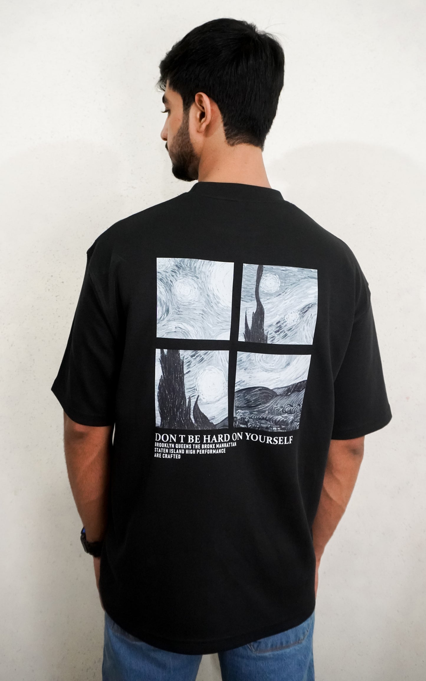 Starry Night Graphic Oversized T-shirt