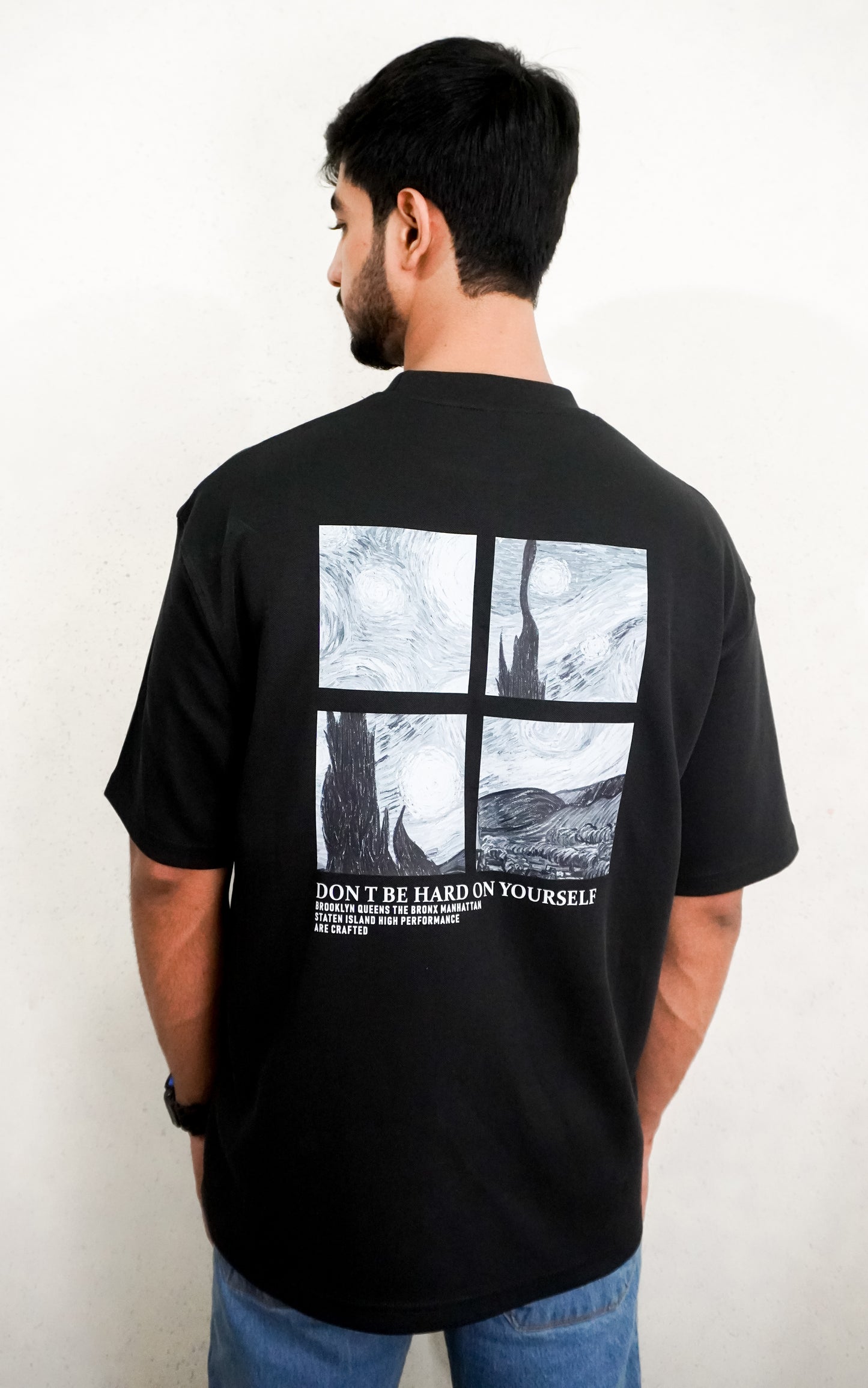Starry Night Graphic Oversized T-shirt