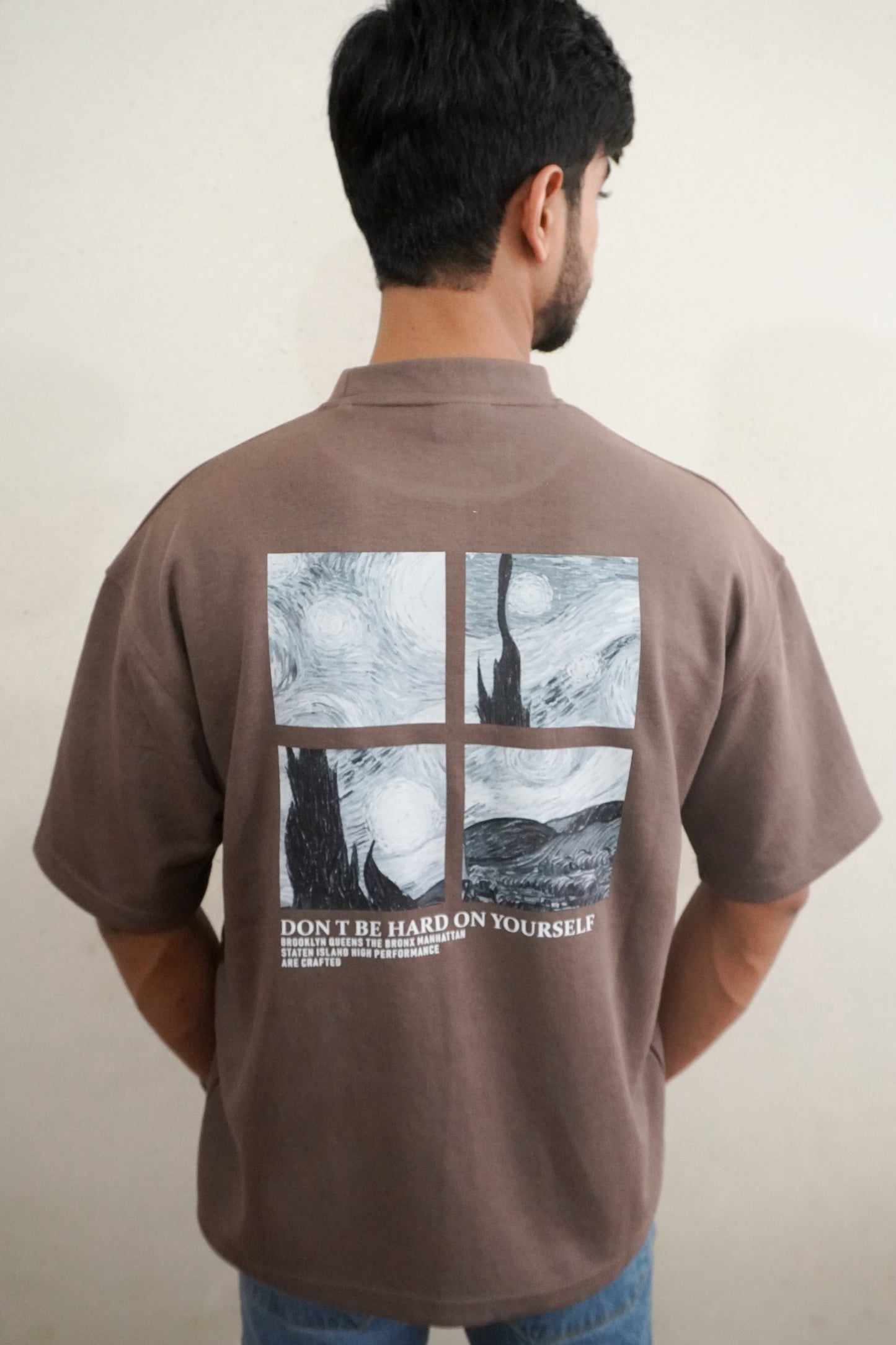 Starry Night Graphic Oversized T-shirt